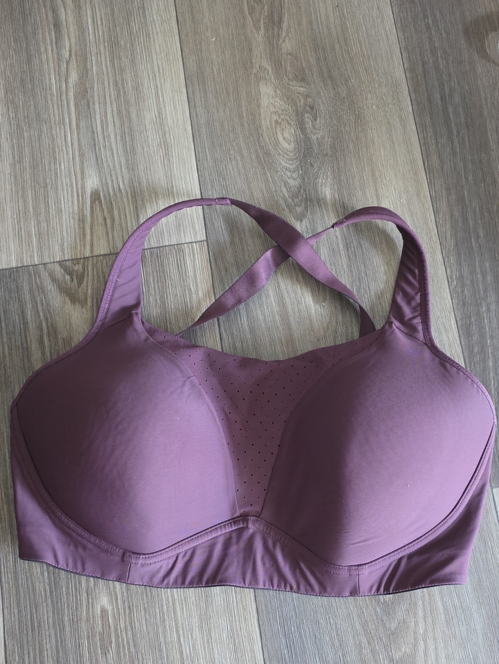 lululemon athletica Mauve Purple Crossback Padded Sports Bra